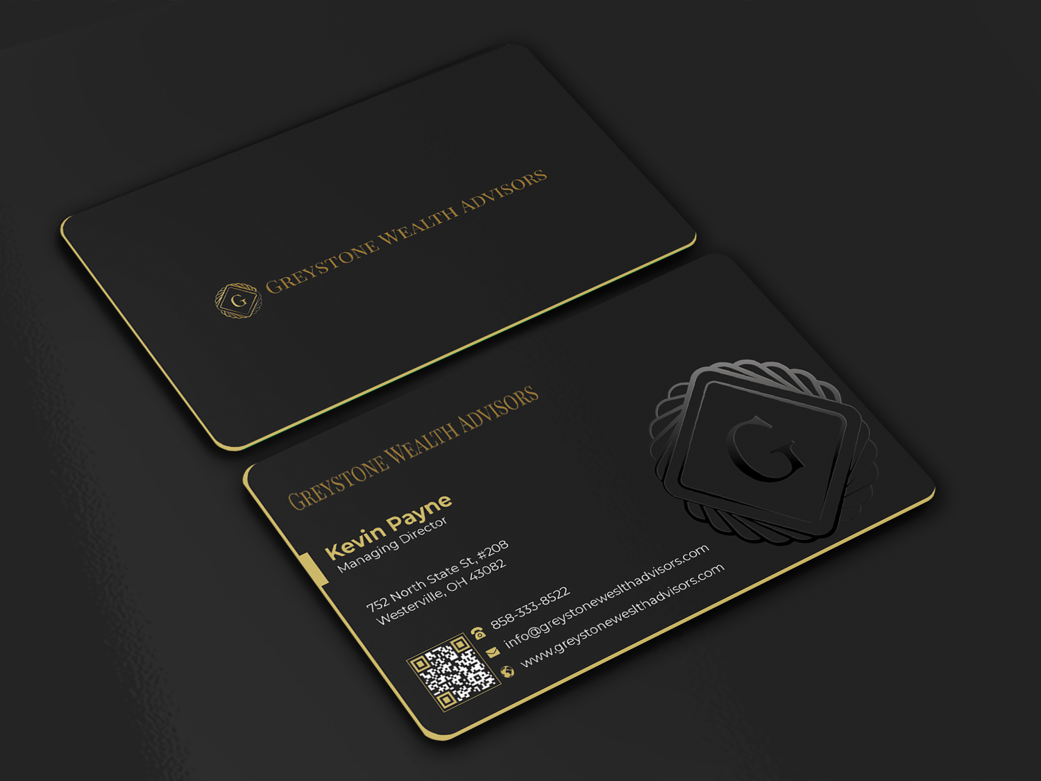 Business Card Design by Graphixpointt for Greystone Wealth Advisors | Design #33445642