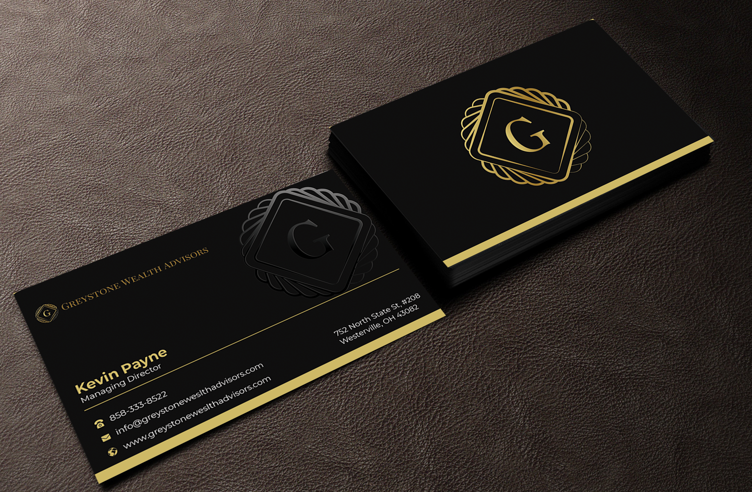 Business Card Design by Graphixpointt for Greystone Wealth Advisors | Design #33445643