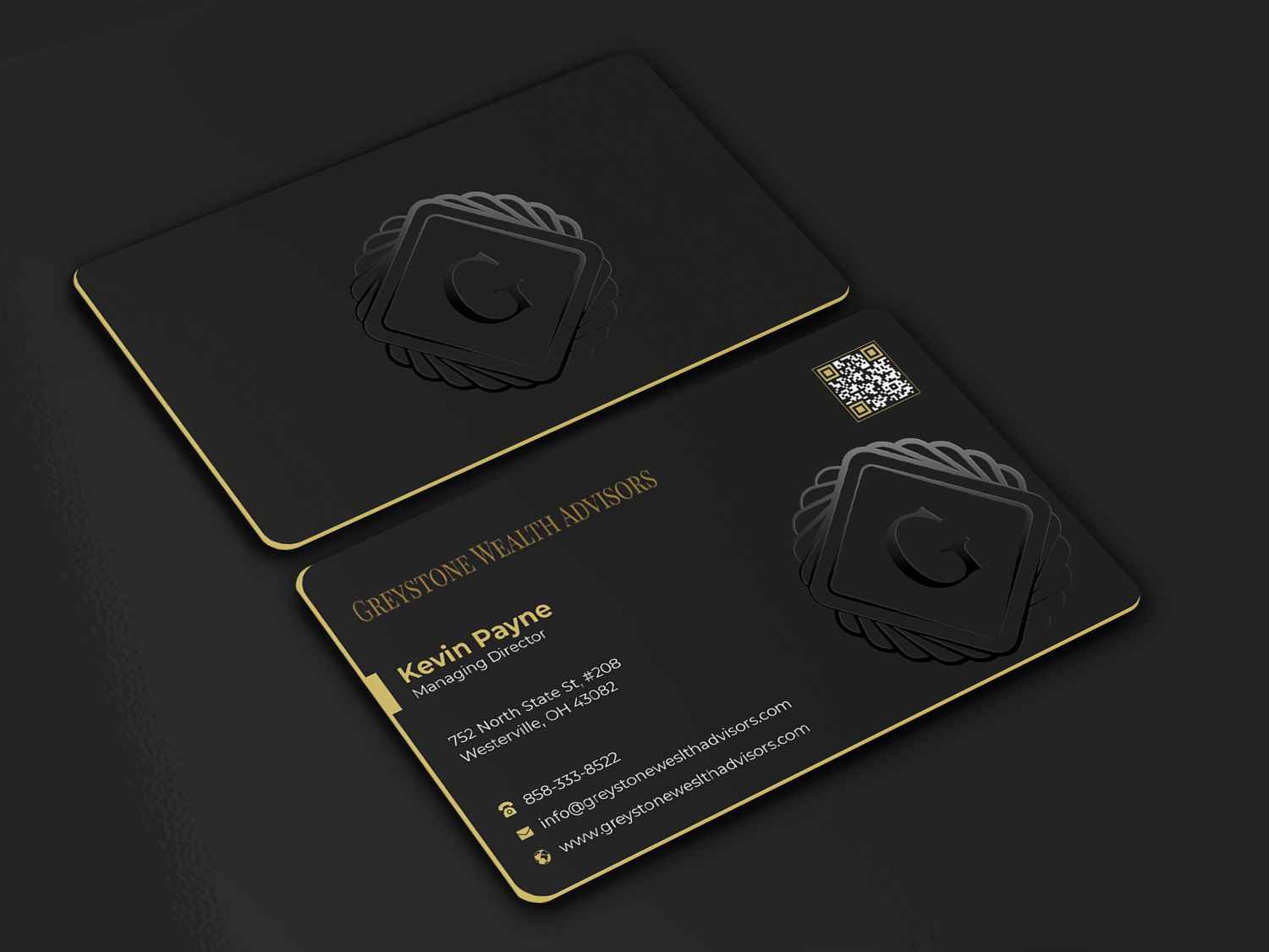 Business Card Design by Graphixpointt for Greystone Wealth Advisors | Design #33445644