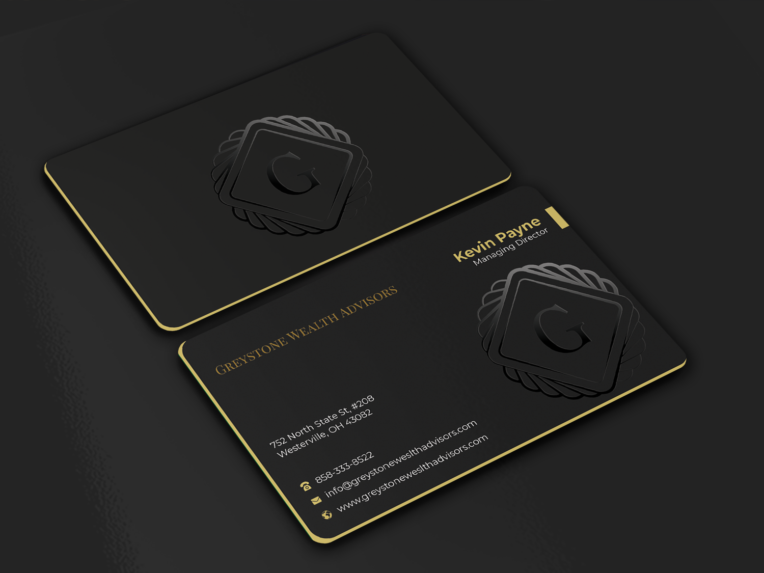 Business Card Design by Graphixpointt for Greystone Wealth Advisors | Design #33445646