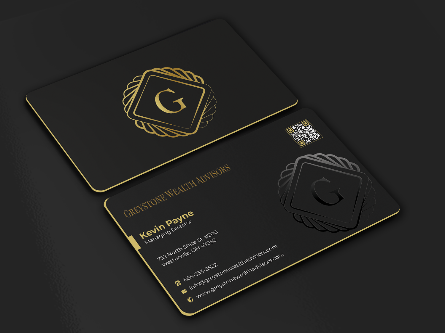 Business Card Design by Graphixpointt for Greystone Wealth Advisors | Design #33445647