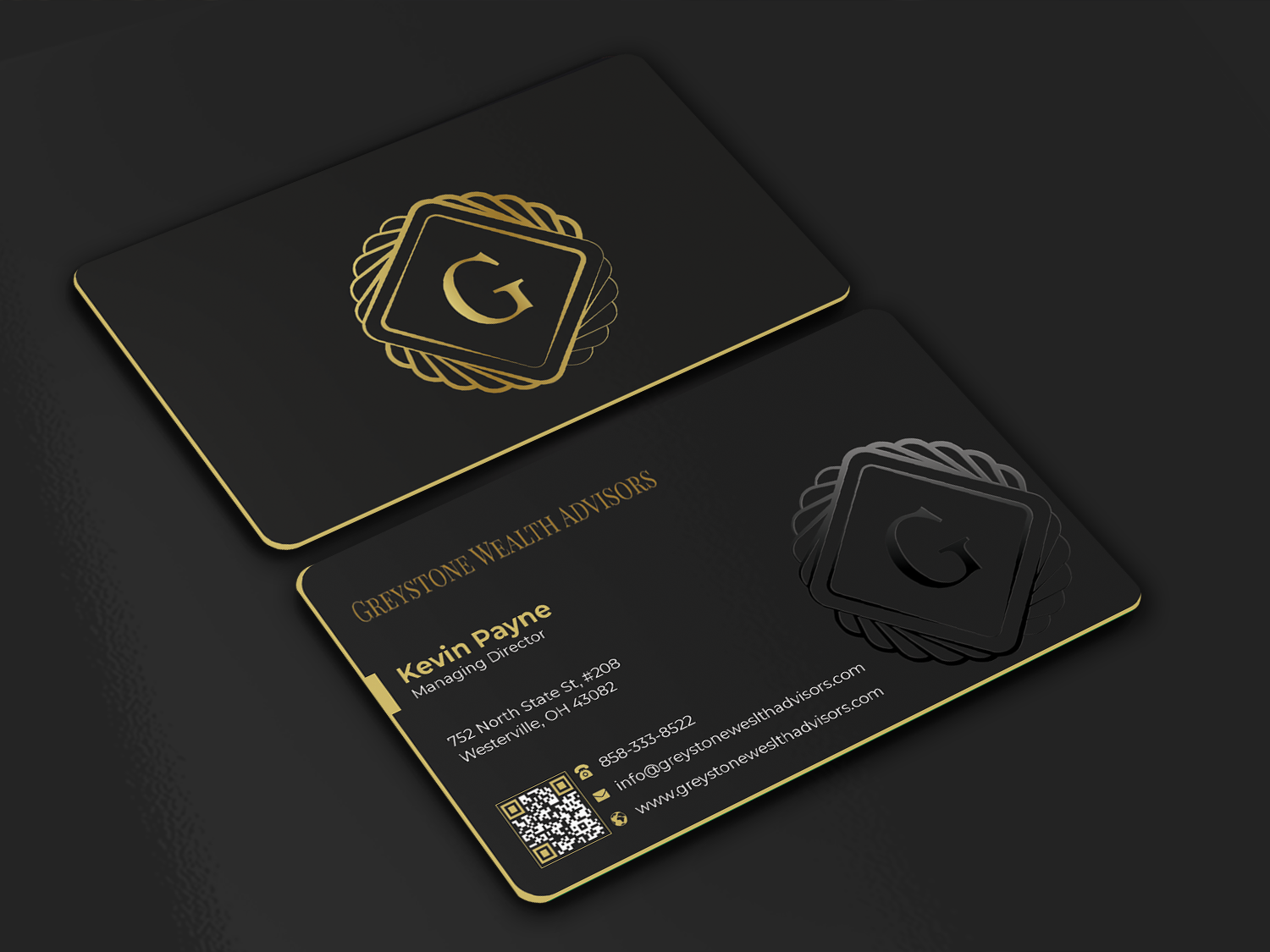 Business Card Design by Graphixpointt for Greystone Wealth Advisors | Design #33445650