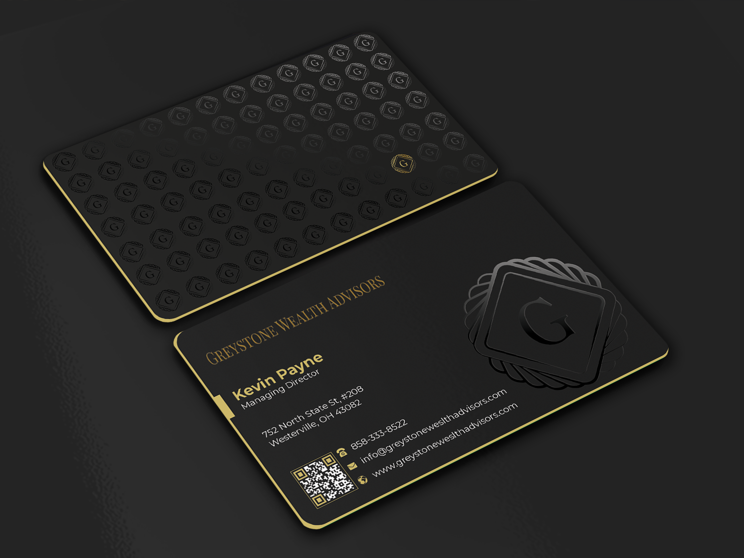 Business Card Design by Graphixpointt for Greystone Wealth Advisors | Design #33445651