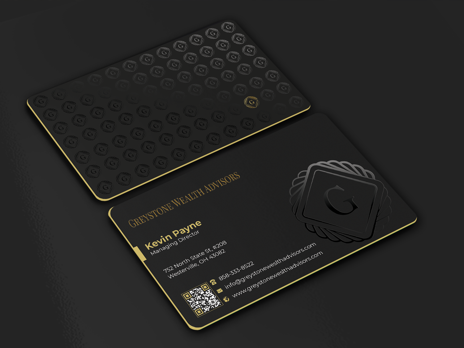 Design de Carte de Visite par Graphixpointt pour Greystone Wealth Advisors | Design #33445656
