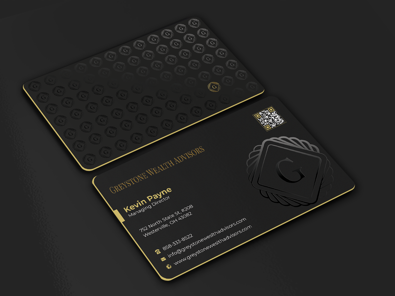 Design de Carte de Visite par Graphixpointt pour Greystone Wealth Advisors | Design #33445657