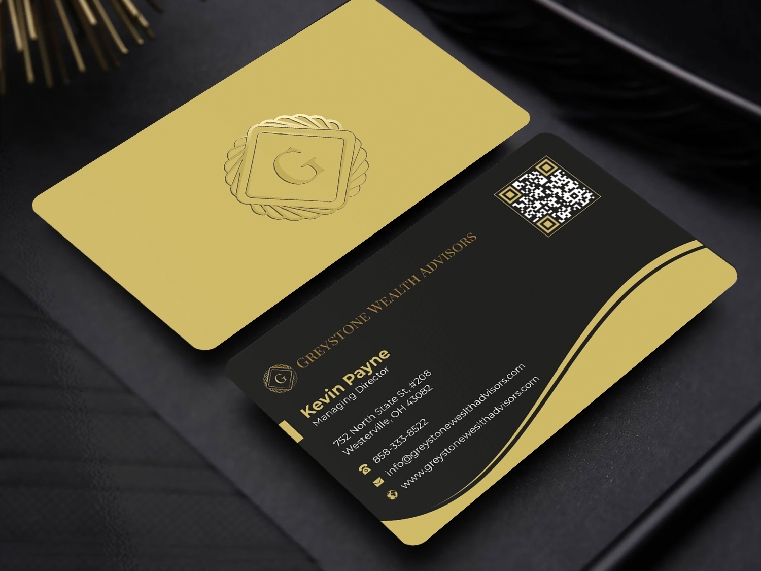 Design de Carte de Visite par Graphixpointt pour Greystone Wealth Advisors | Design #33445757