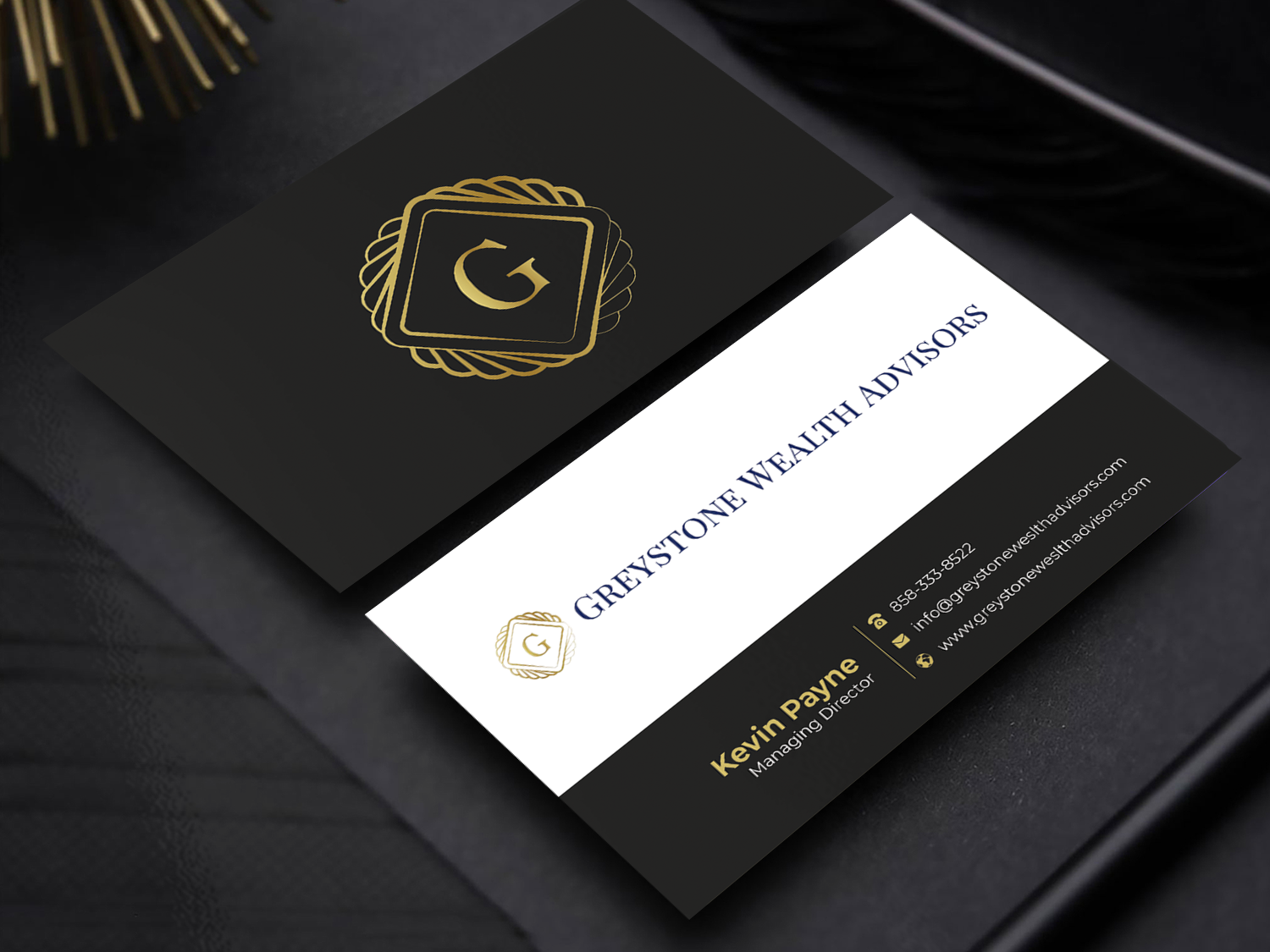 Business Card Design by Graphixpointt for Greystone Wealth Advisors | Design #33445784