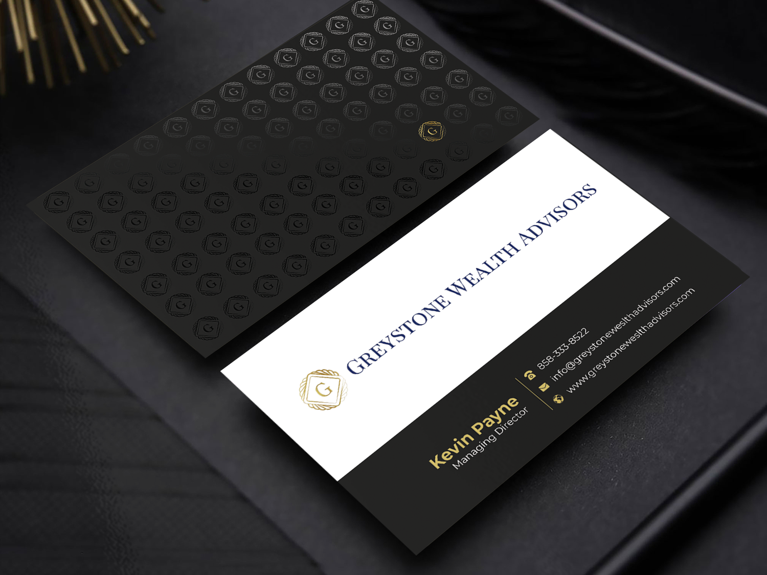Diseño de Tarjeta de Presentación por Graphixpointt para Greystone Wealth Advisors | Diseño #33445785
