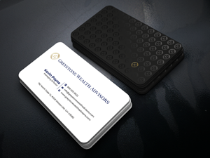 Design de Carte de Visite par Graphixpointt pour Greystone Wealth Advisors | Design : #33449481