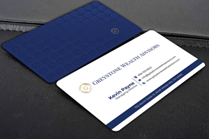 Design de Carte de Visite par Graphixpointt pour Greystone Wealth Advisors | Design : #33449514