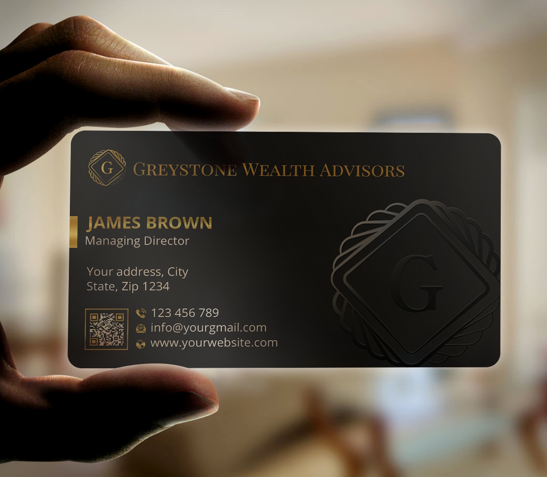 Business Card Design by Expert Bappy for Greystone Wealth Advisors | Design #33442641