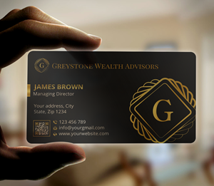Business Card Design by Expert Bappy for Greystone Wealth Advisors | Design: #33442642