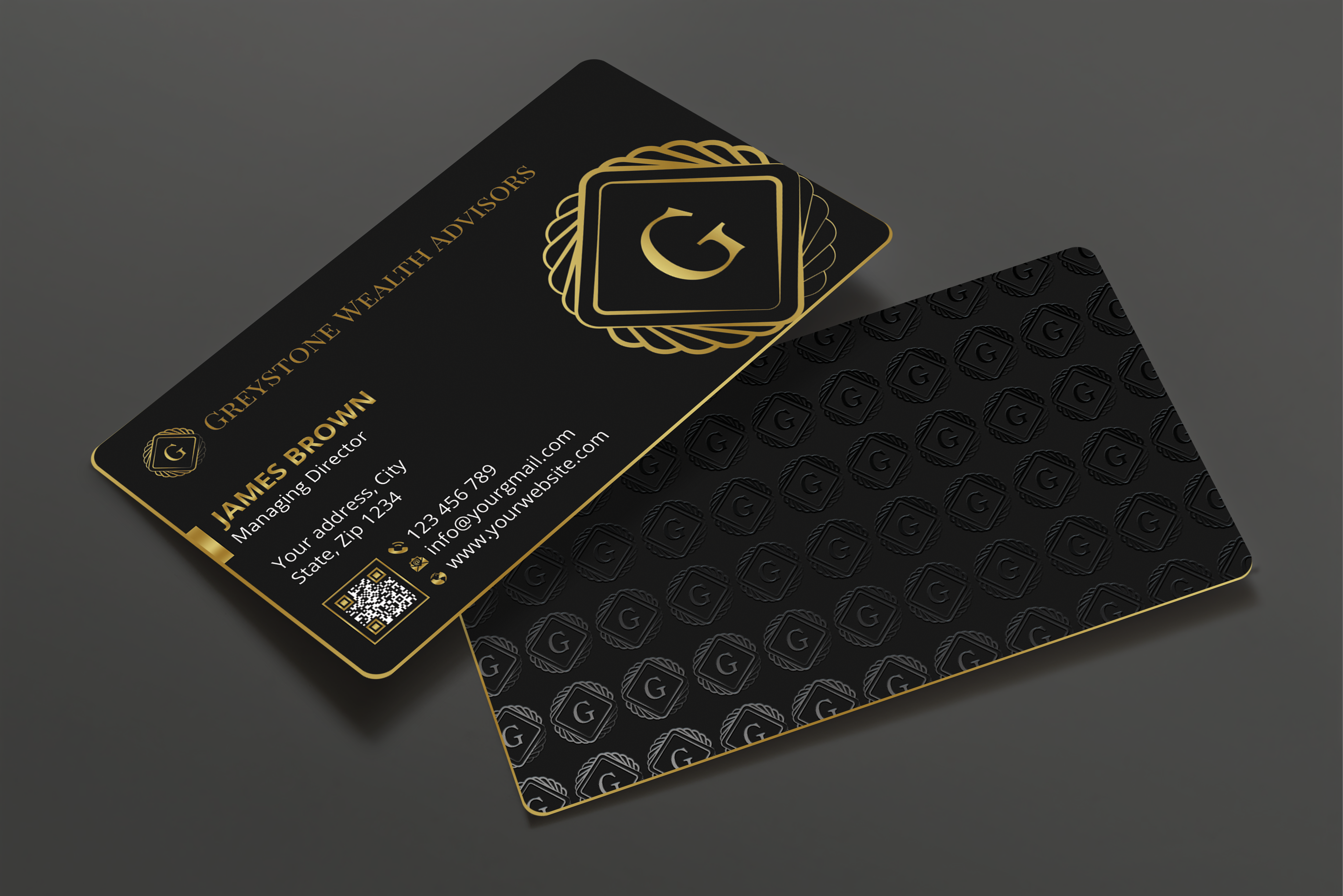 Business Card Design by Expert Bappy for Greystone Wealth Advisors | Design #33442669