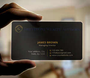 Business Card Design by Expert Bappy for Greystone Wealth Advisors | Design: #33443088
