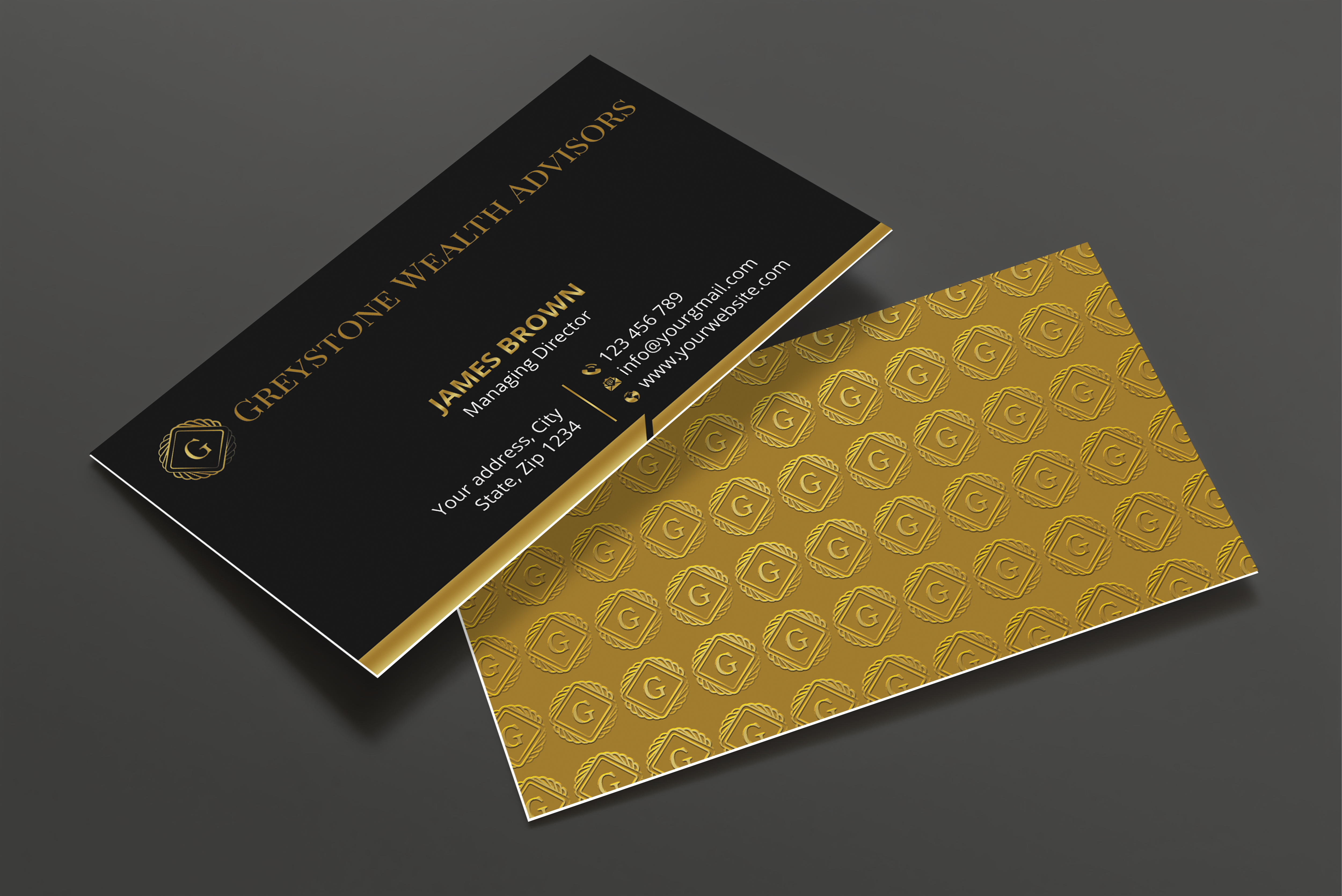 Business Card Design by Expert Bappy for Greystone Wealth Advisors | Design #33445056
