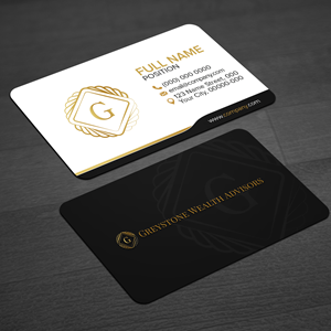 Visitenkarten-Design von WellDesign für Greystone Wealth Advisors | Design: #33442768