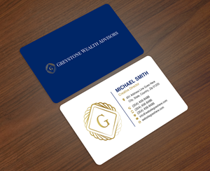 Design de Carte de Visite par Sun Moon Graphic Designer pour Greystone Wealth Advisors | Design : #33446958