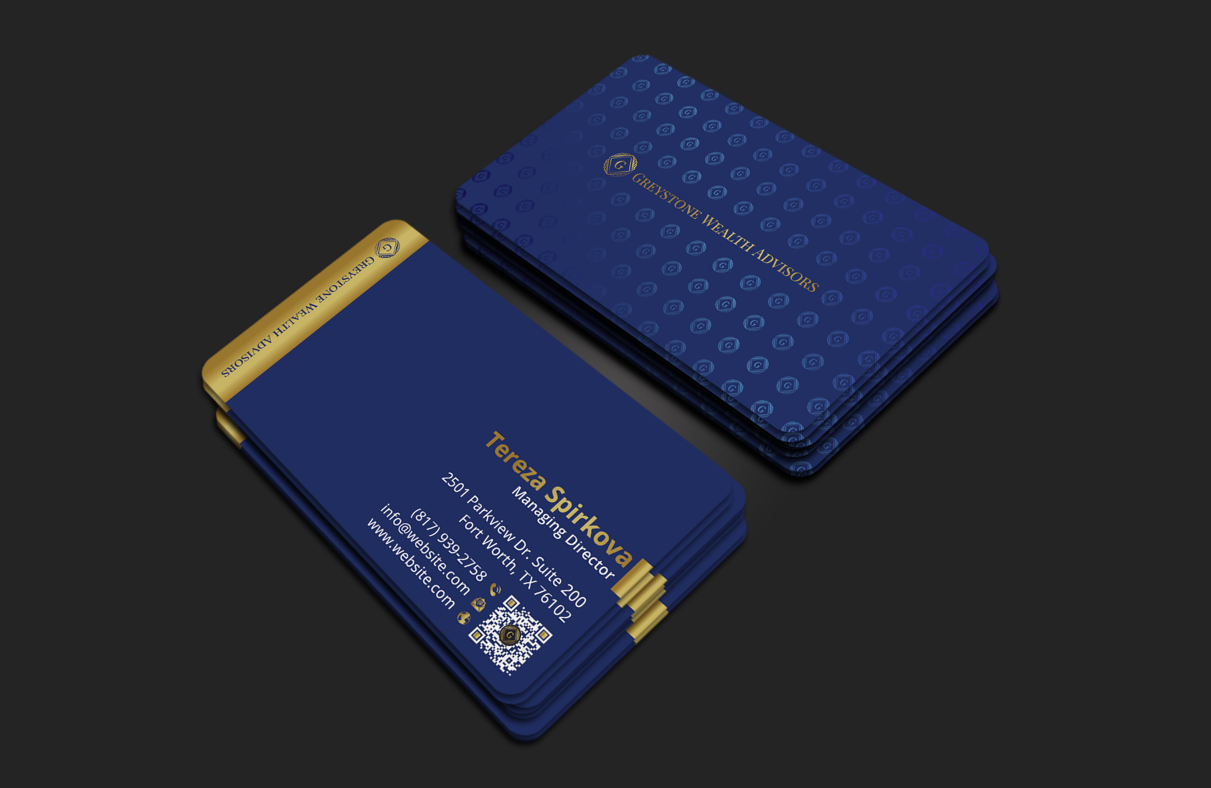 Business Card Design by DesignerShahadat for Greystone Wealth Advisors | Design #33445327