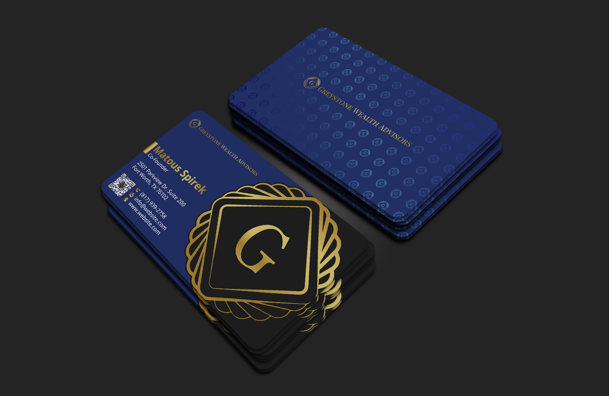 Business Card Design by DesignerShahadat for Greystone Wealth Advisors | Design #33447767