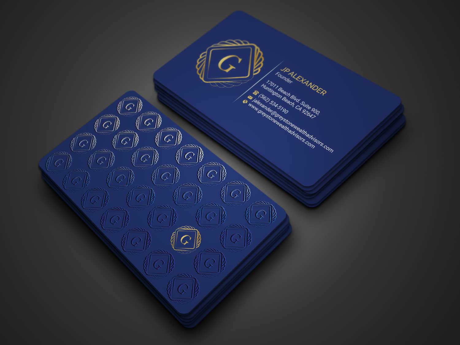 Visitenkarten-Design von R.design für Greystone Wealth Advisors | Design #33449056