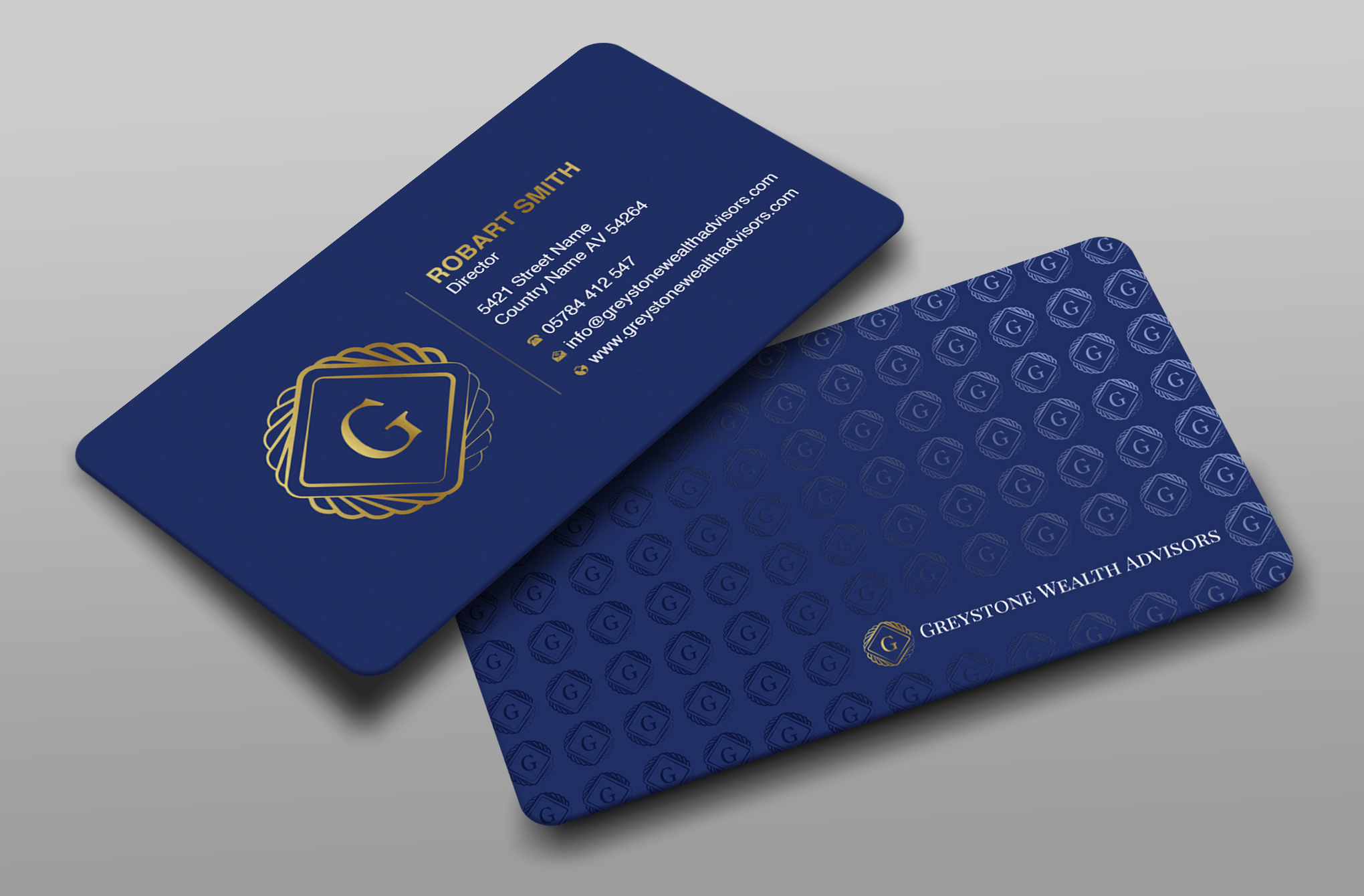 Design de Carte de Visite par Uttom 2 pour Greystone Wealth Advisors | Design #33443401
