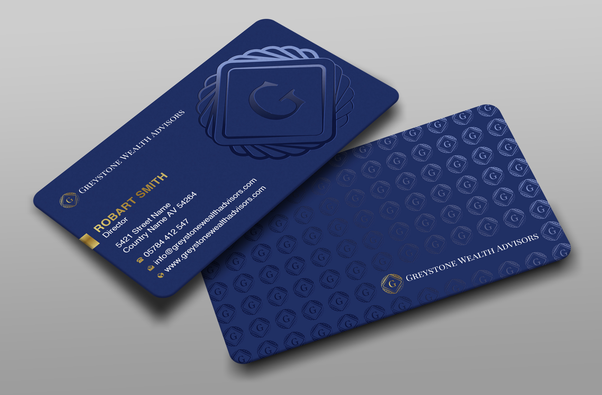 Design de Carte de Visite par Uttom 2 pour Greystone Wealth Advisors | Design #33443403