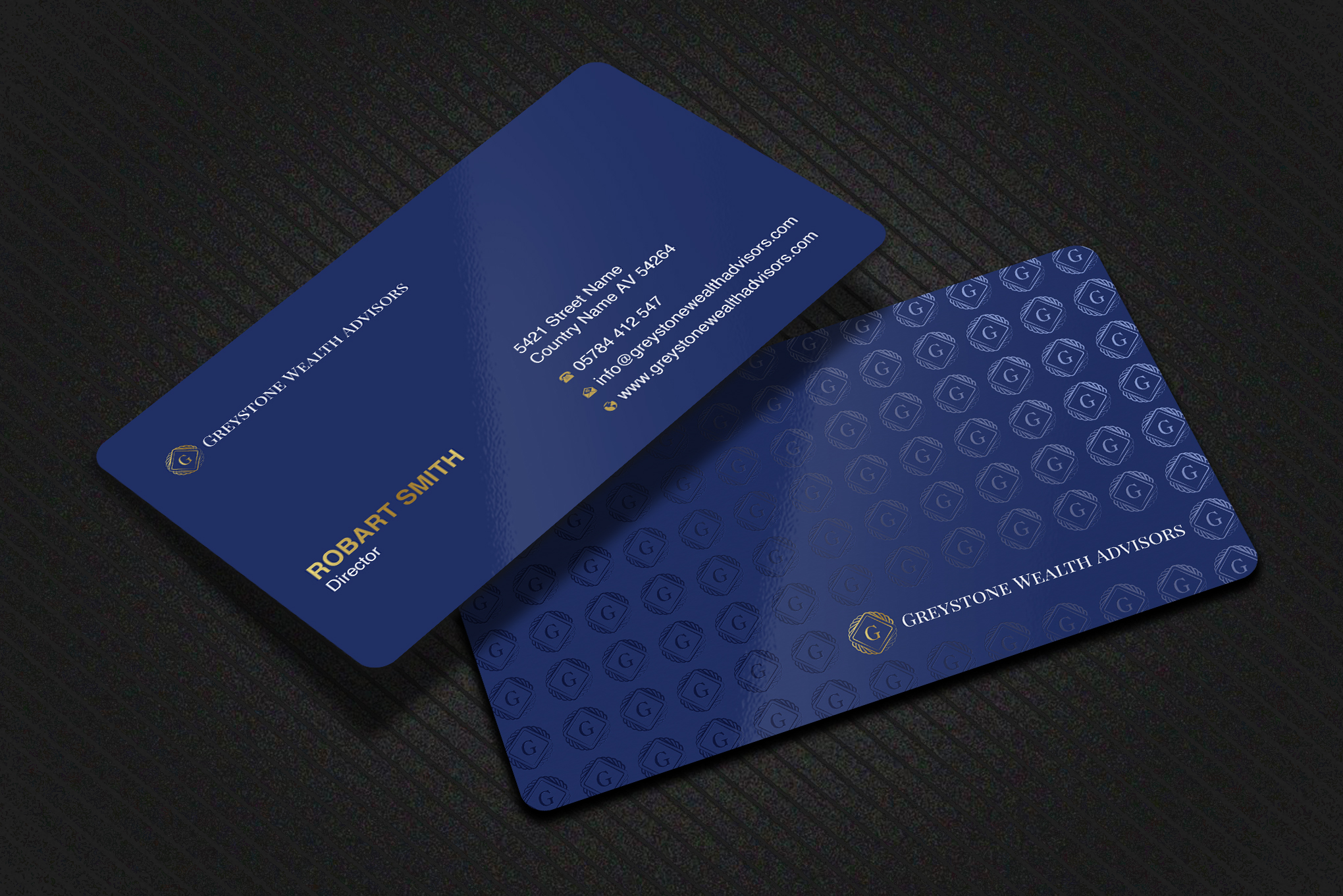 Design de Carte de Visite par Uttom 2 pour Greystone Wealth Advisors | Design #33443461