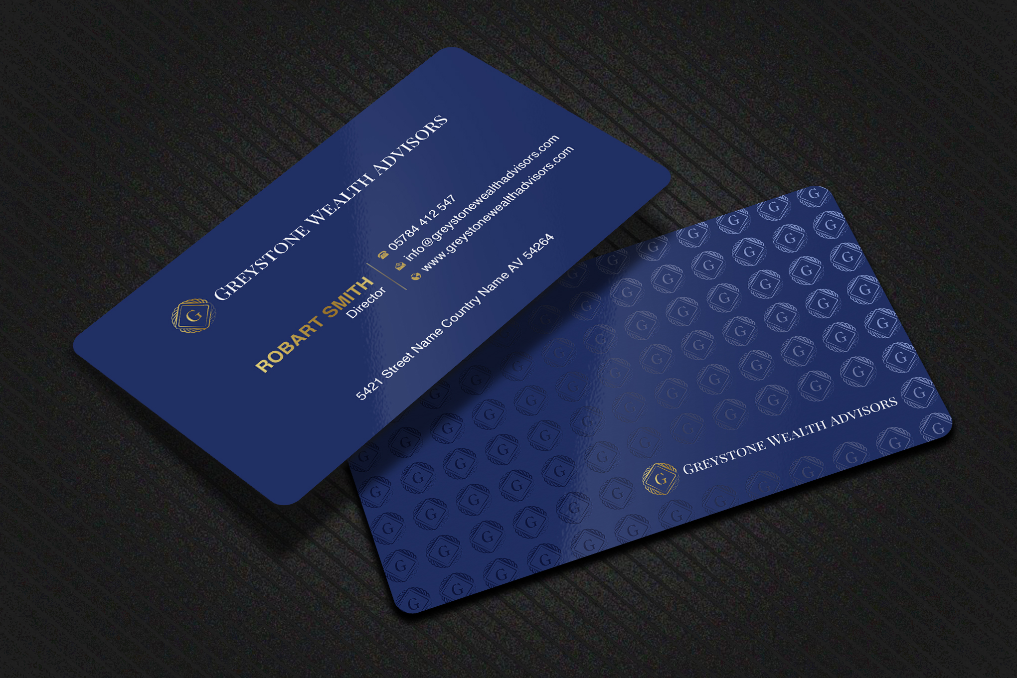 Business Card Design by Uttom 2 for Greystone Wealth Advisors | Design #33443463