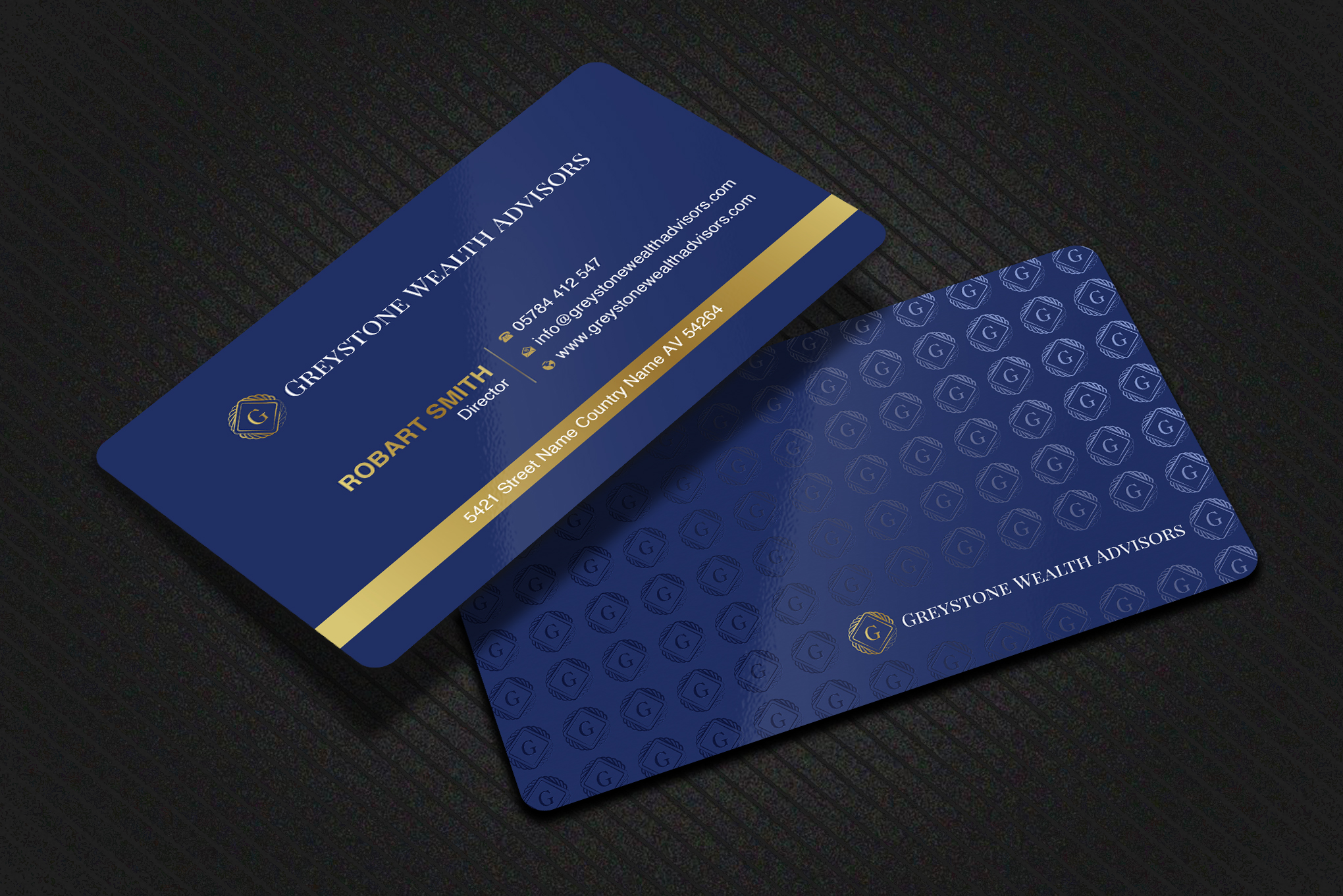 Design de Carte de Visite par Uttom 2 pour Greystone Wealth Advisors | Design #33443465
