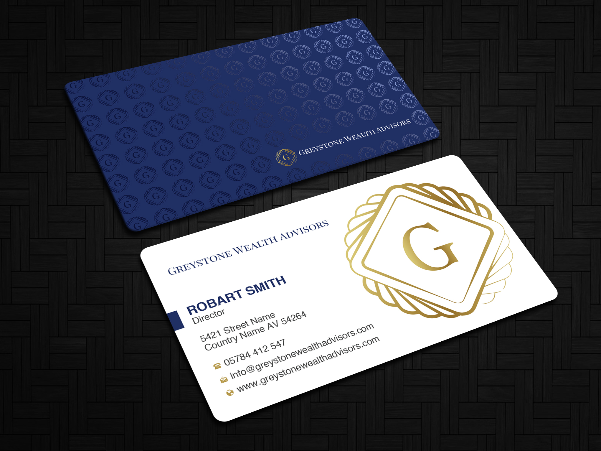 Design de Carte de Visite par Uttom 2 pour Greystone Wealth Advisors | Design #33443469