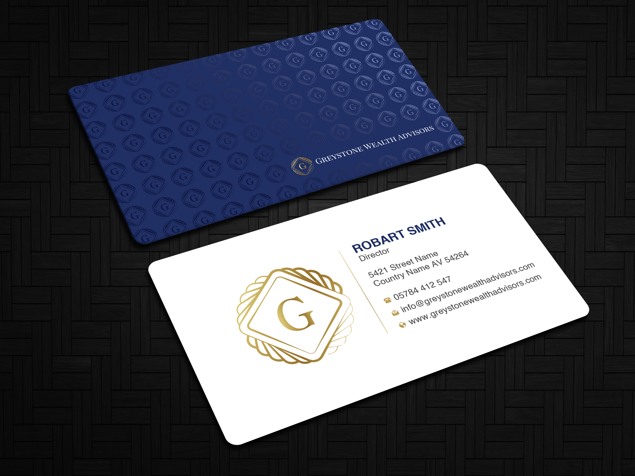 Design de Carte de Visite par Uttom 2 pour Greystone Wealth Advisors | Design #33443470