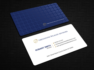 Design de Carte de Visite par Uttom 2 pour Greystone Wealth Advisors | Design : #33443475