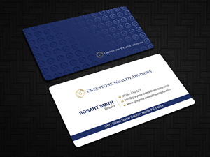 Design de Carte de Visite par Uttom 2 pour Greystone Wealth Advisors | Design : #33443477