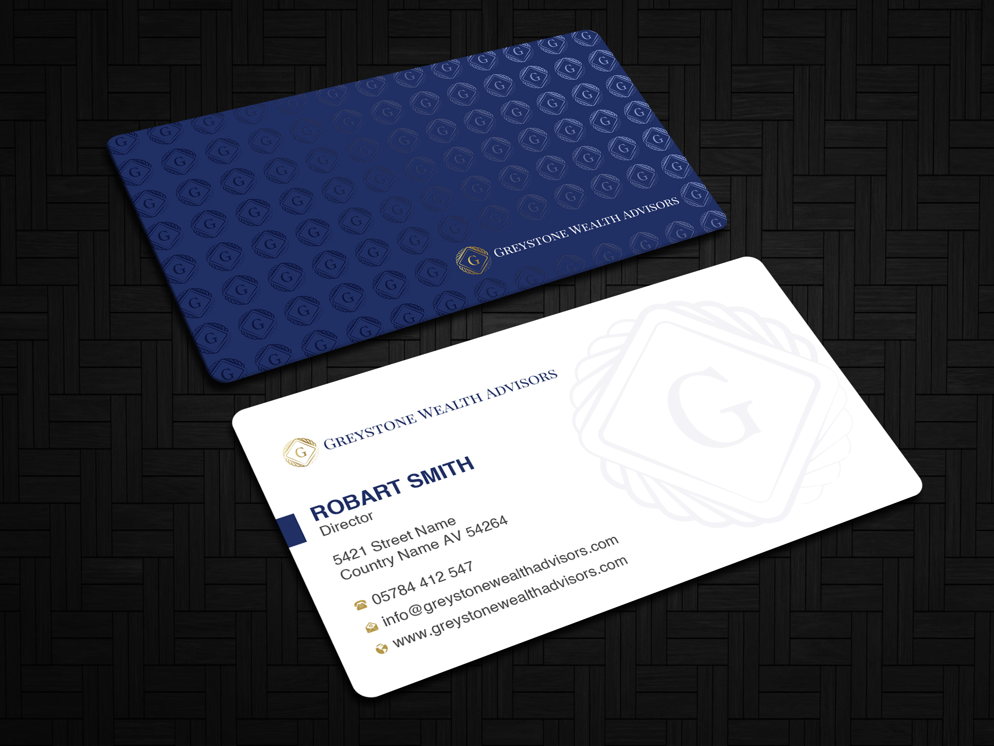 Design de Carte de Visite par Uttom 2 pour Greystone Wealth Advisors | Design #33443478