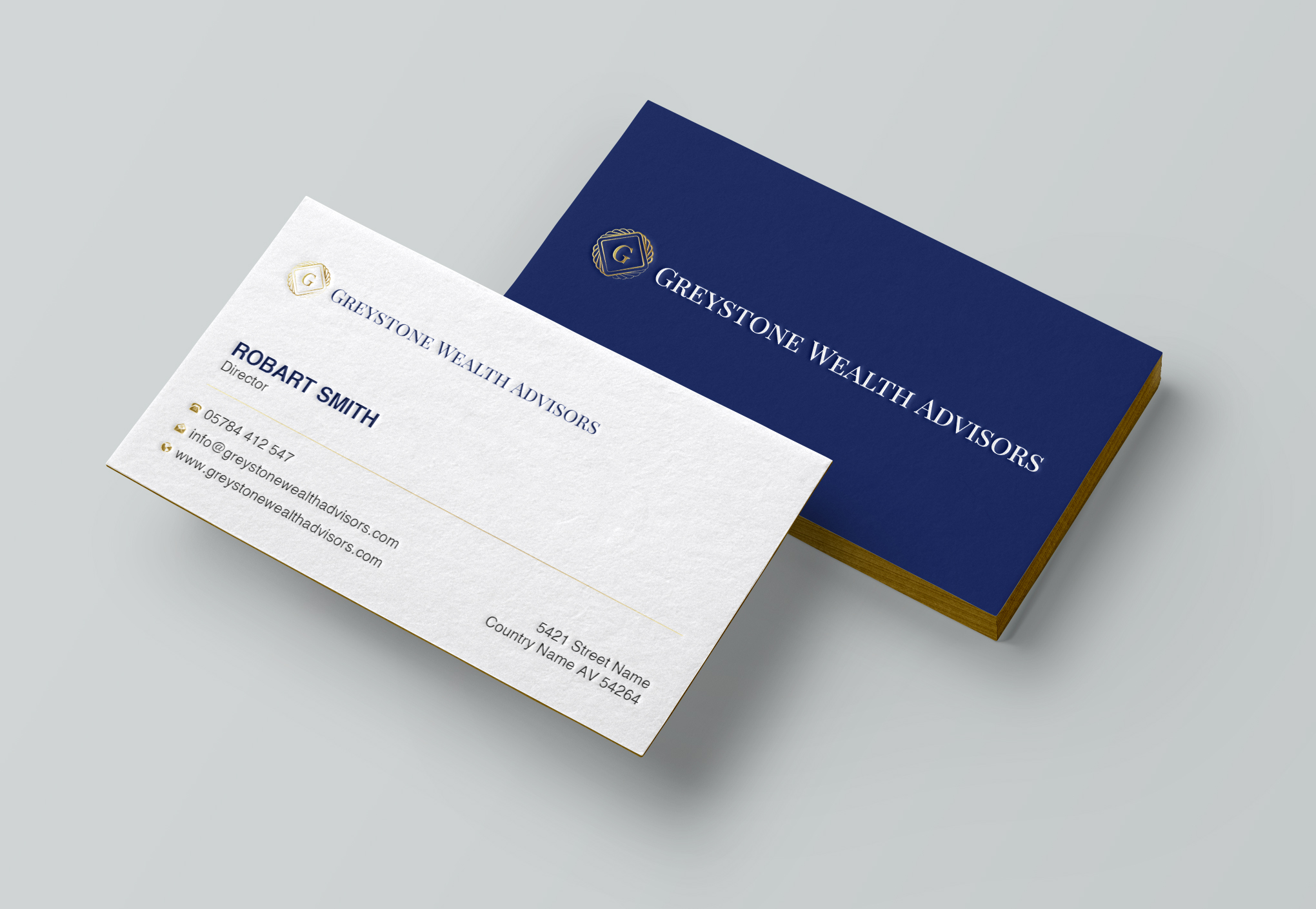 Design de Carte de Visite par Uttom 2 pour Greystone Wealth Advisors | Design #33443703