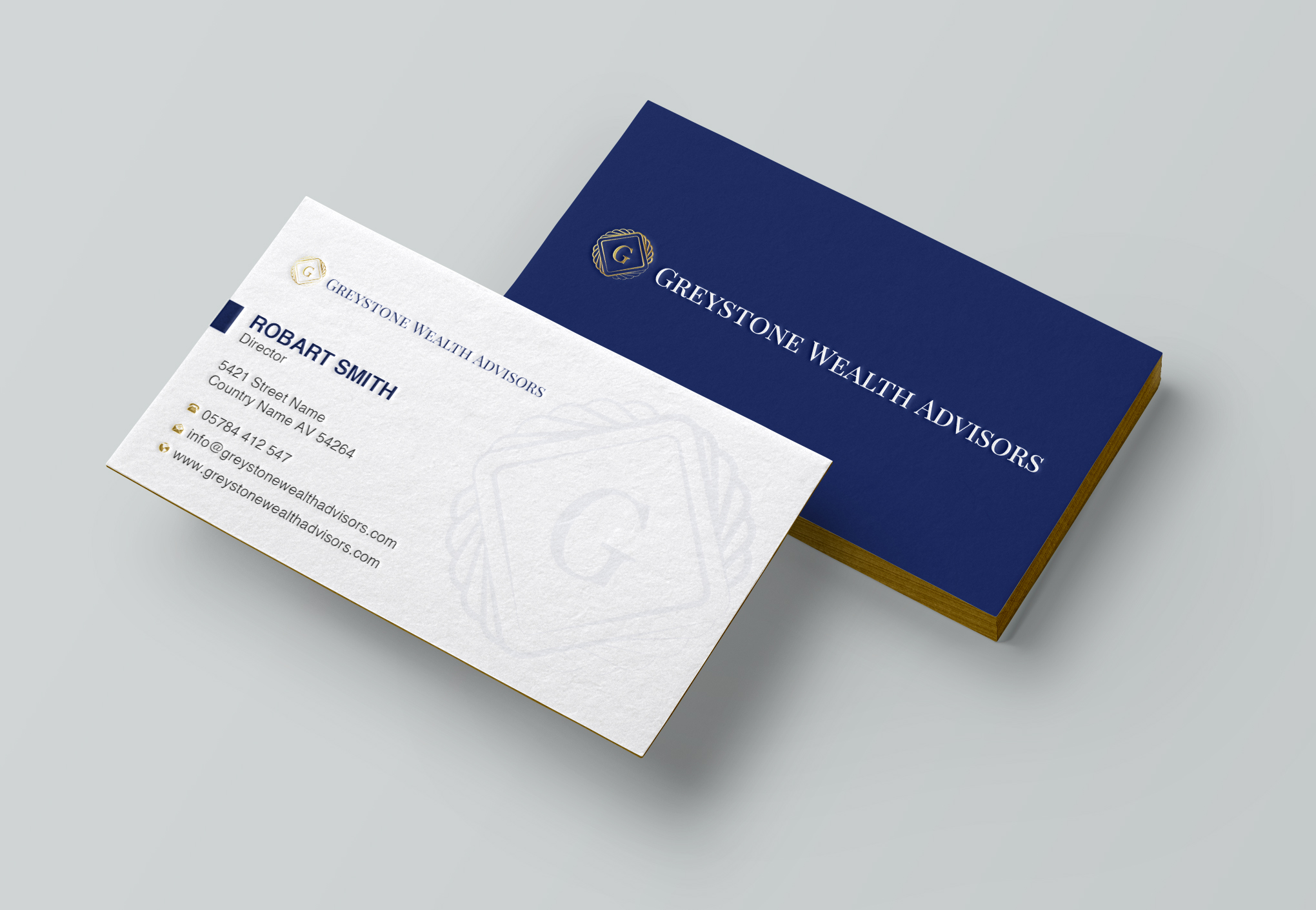 Business Card Design by Uttom 2 for Greystone Wealth Advisors | Design #33443714