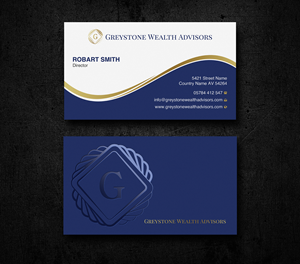 Business Card Design by Uttom 2 for Greystone Wealth Advisors | Design: #33443814