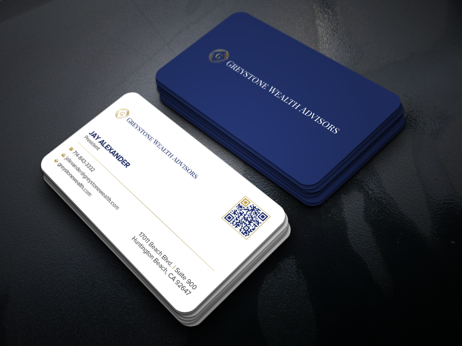 Business Card Design by Uttom 2 for Greystone Wealth Advisors | Design #35561982