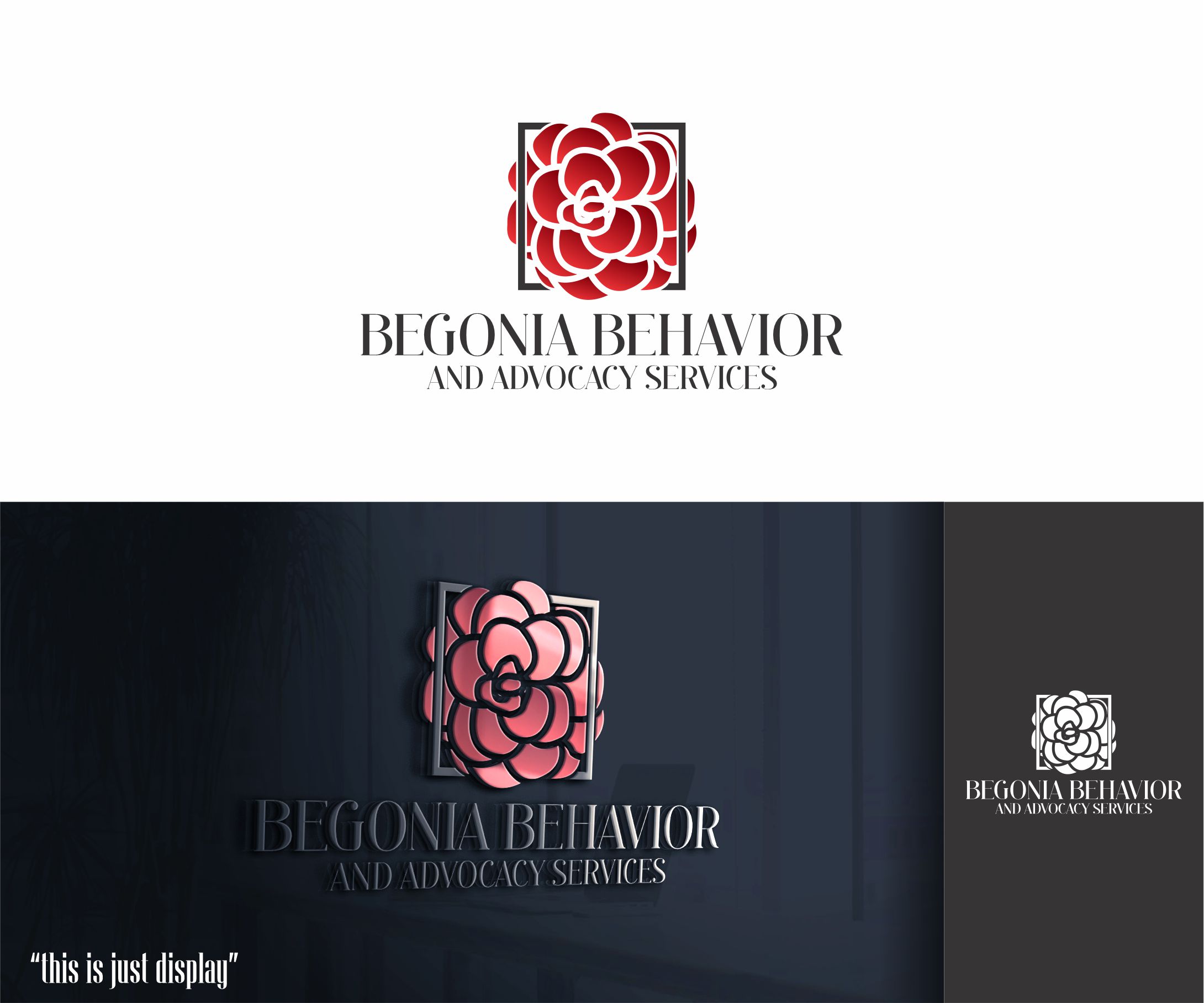 Diseño de Logo por alkaline para Begonia Behavioral Services LLC | Diseño #33447156
