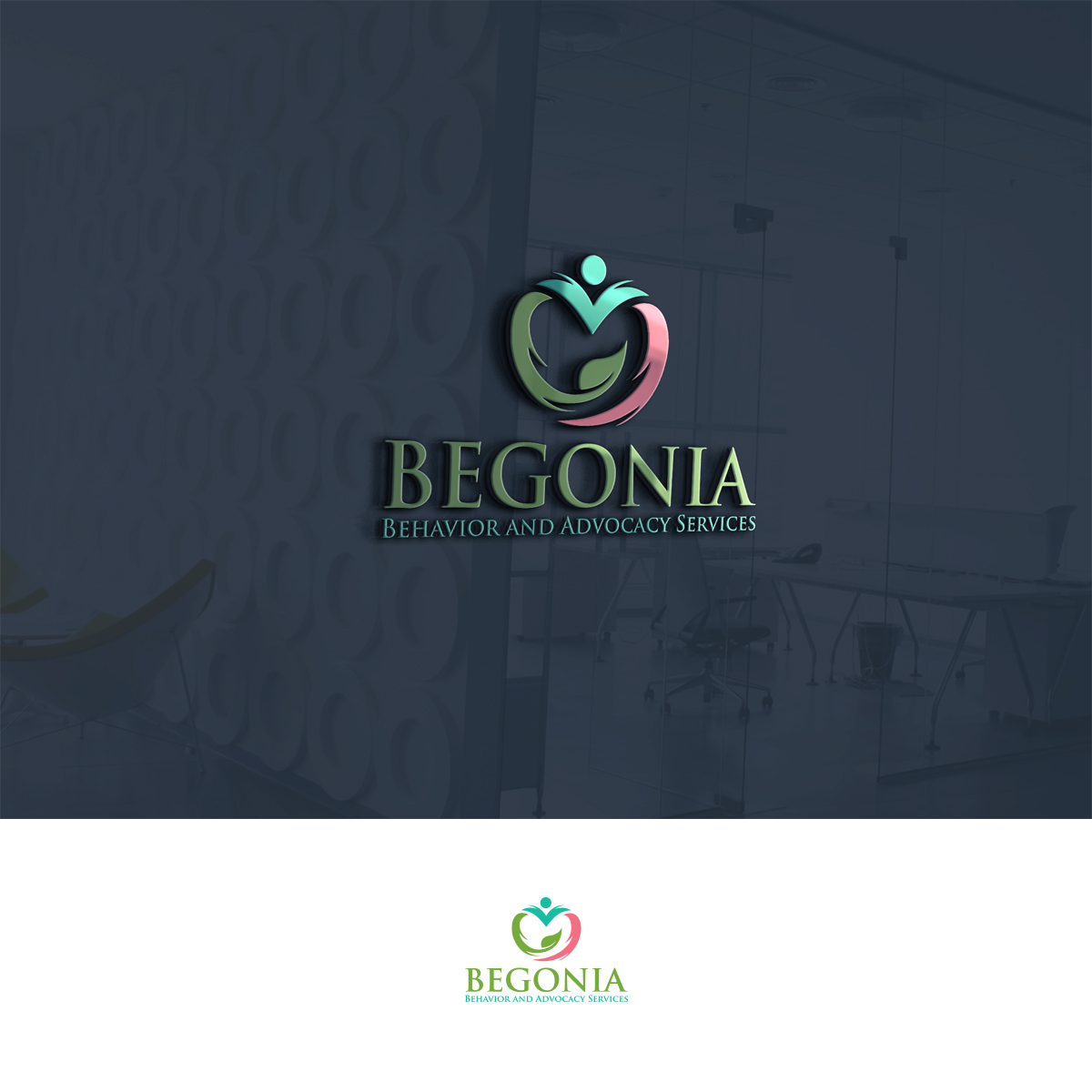 Diseño de Logo por mekail para Begonia Behavioral Services LLC | Diseño #33449191