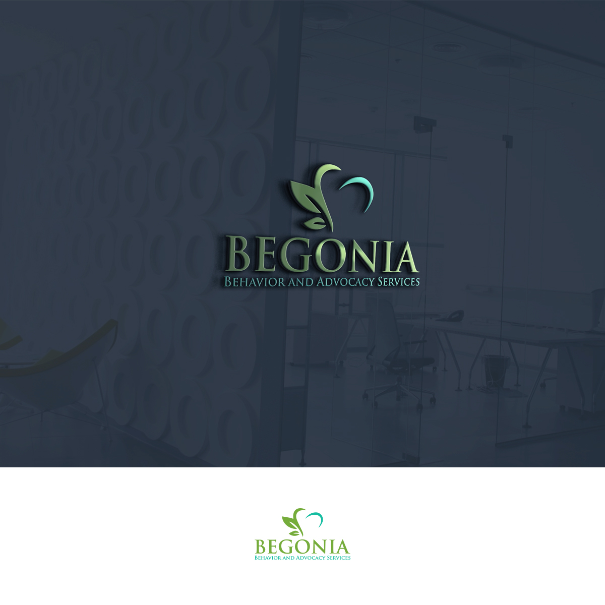 Diseño de Logo por mekail para Begonia Behavioral Services LLC | Diseño #33449194
