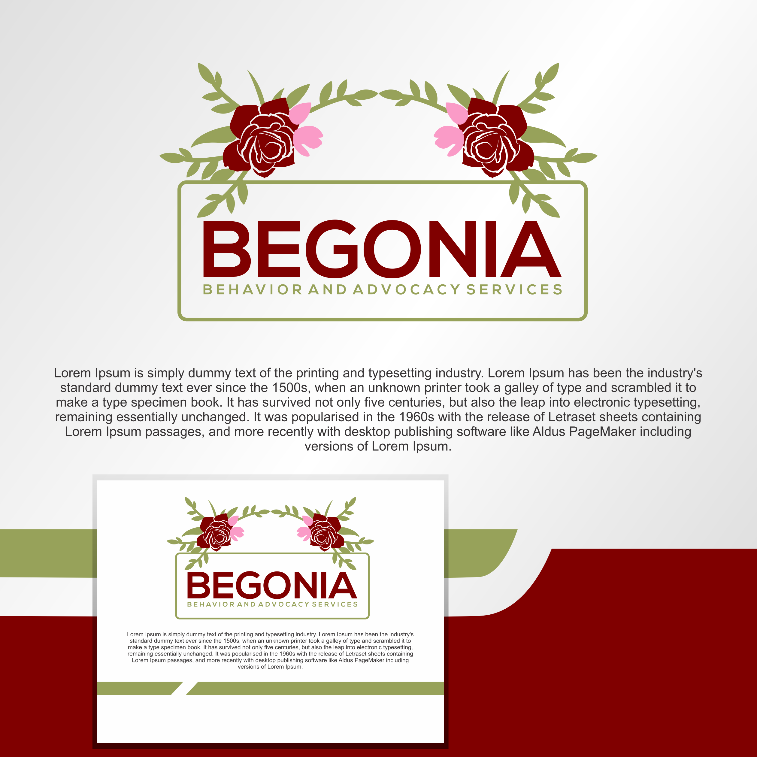 Diseño de Logo por diego costa para Begonia Behavioral Services LLC | Diseño #33446374