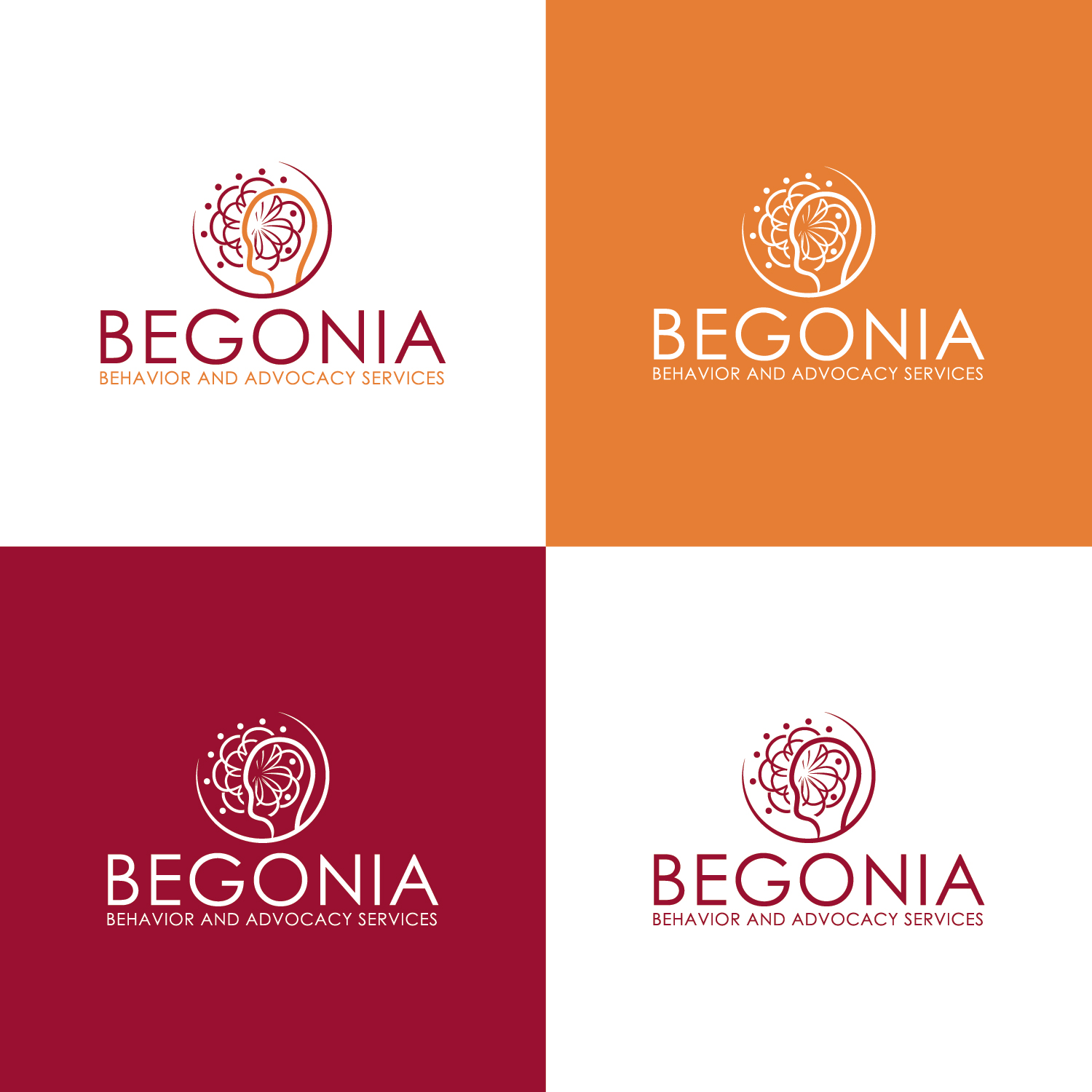 Logo Design by Maxo-Biz for Begonia Behavioral Services LLC | Design #33450082