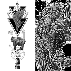 Tattoo Design by Yuriy R for Red Phoenix 5 | Design: #33476865