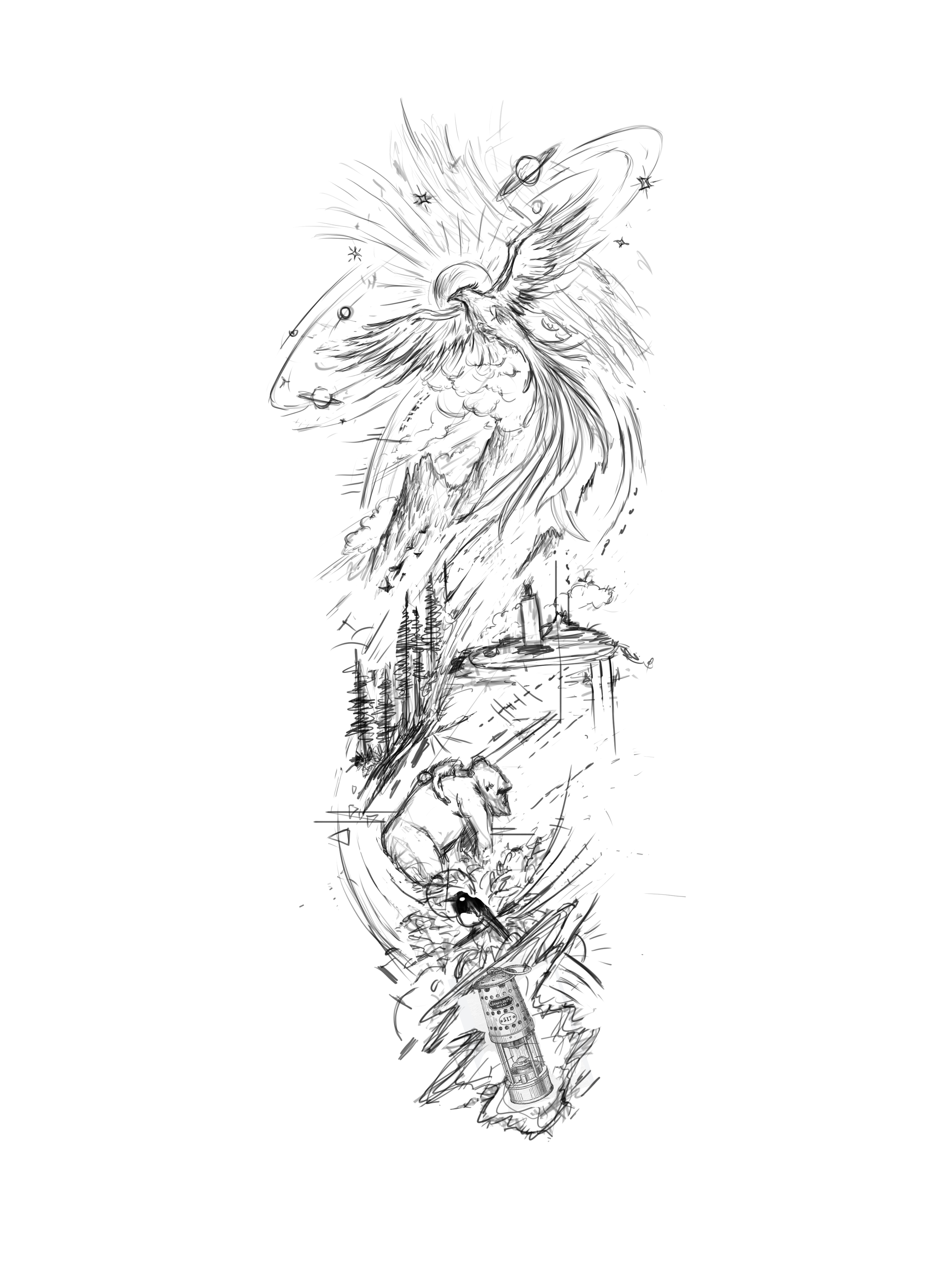 Tattoo Design by ELAMANTS for Red Phoenix 5 | Design #33492466