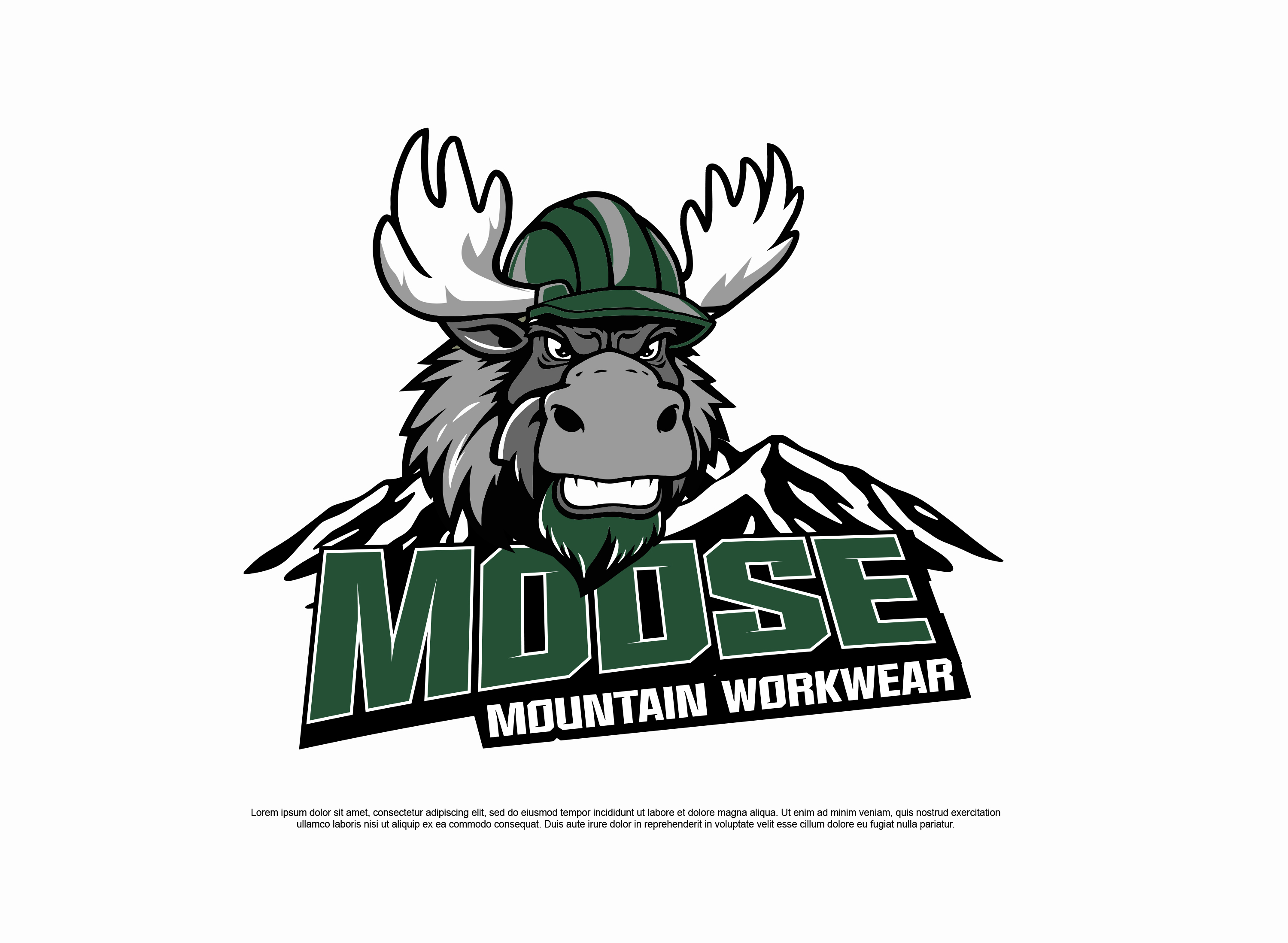 Logo Design by Jelena B for Moose Mountain Workwear Ltd. | Design #33465717