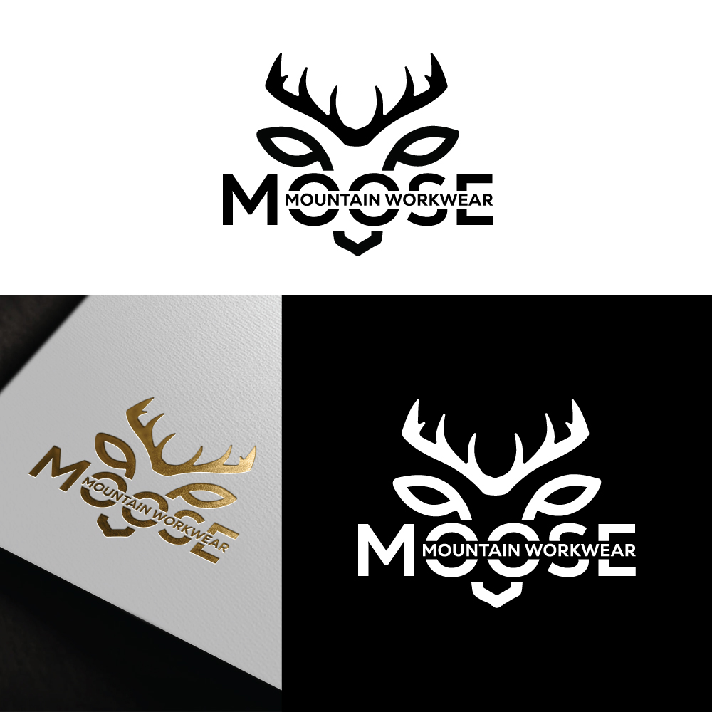 Logo Design by Md Nurullah 1 for Moose Mountain Workwear Ltd. | Design #33464663
