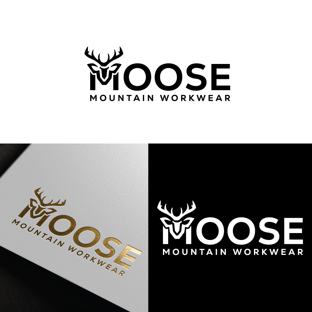 Logo Design by Md Nurullah 1 for Moose Mountain Workwear Ltd. | Design #33464707