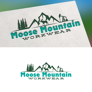 Logo Design by Mk_Graphix for Moose Mountain Workwear Ltd. | Design: #33461758