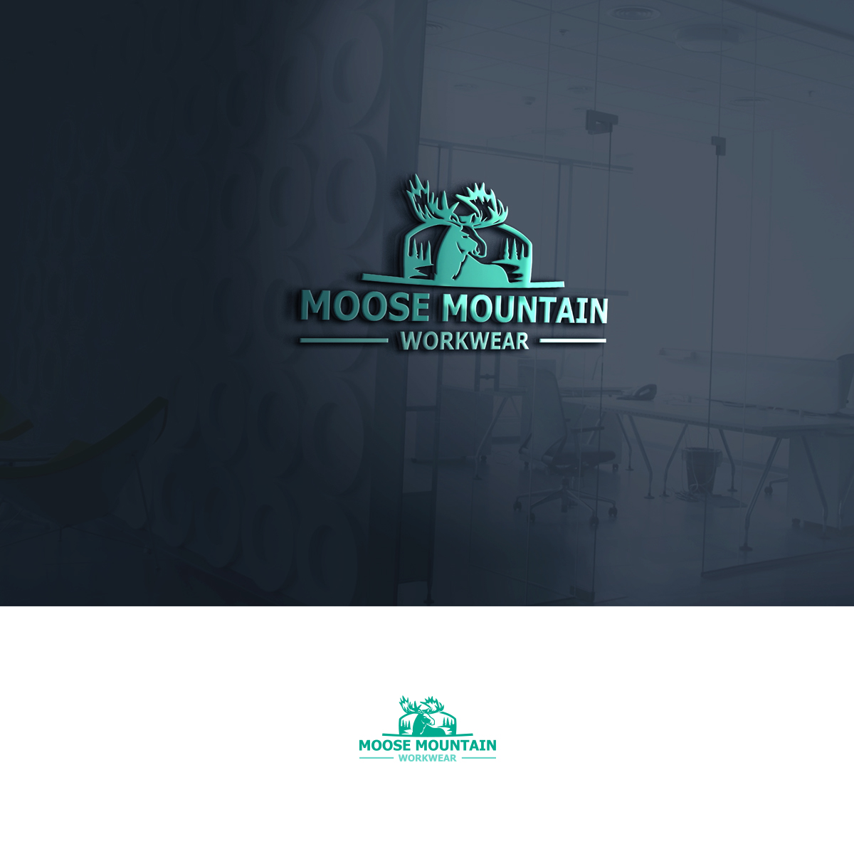 Logo Design by mekail for Moose Mountain Workwear Ltd. | Design #33461502